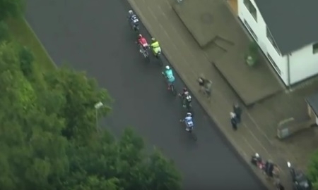Видео победного финиша Ларса Боома на первом этапе «Тура Дании»