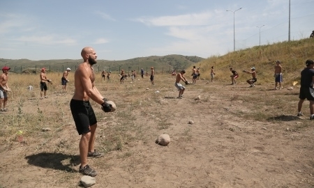 Фоторепортаж со сборов по общефизической подготовке сборной Казахстана