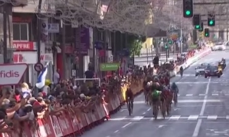 Видео финиша восьмого этапа «Вуэльты Испании» с участием гонщиков «Астаны» 