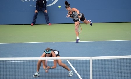 Шведова и Дельаква вышли в полуфинал парного «US Open»