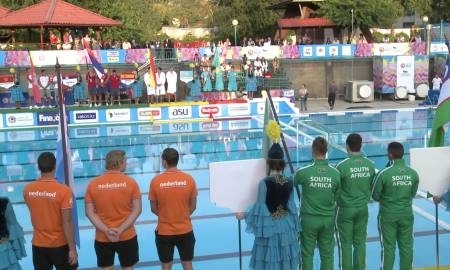 Видео с открытия чемпионата мира по водному поло среди юниоров