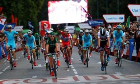 Фоторепортаж с победного финиша Фабио Ару на «Вуэльте»