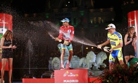 Фоторепортаж с награждения победителя «Вуэльты» Фабио Ару