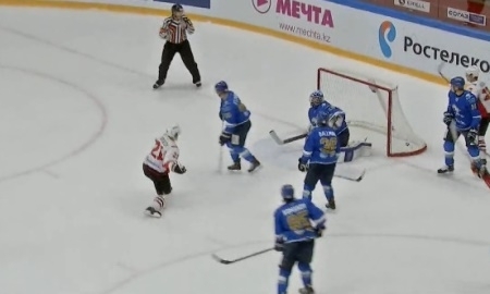Гол в ворота «Барыса» вошел в десятку лучших шайб недели КХЛ