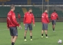 Фоторепортаж с предыгровой тренировки молодежной сборной Швейцарии в Алматы