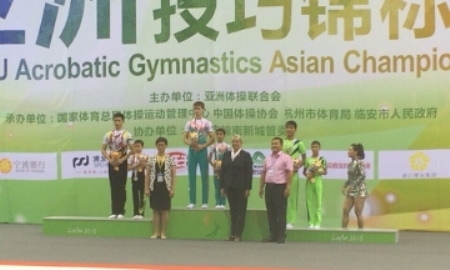 Казахстанские юниоры стали чемпионами Азии по акробатике в Китае