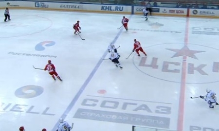 Видеообзор матча КХЛ ЦСКА — «Барыс» 4:3 ОТ