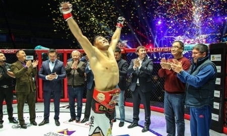 Бейбит Назаров подтвердил титул чемпиона мира по версии «Kunlunfight», одержав победу над итальянцем