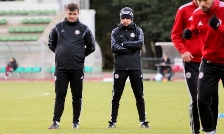 Сборная Латвии провела вчера открытую тренировку