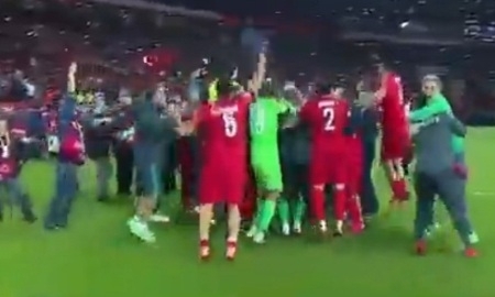 Видео ликования сборной Турции после победы Казахстана над Латвией