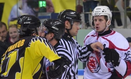 Отчет о матче ВХЛ «Сарыарка» — «Рубин» 2:1 ОТ