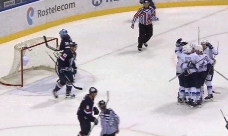 Видео шайб матча КХЛ «Слован» — «Барыс» 5:3