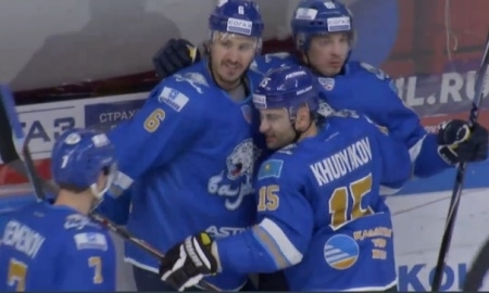 Видео шайб матча КХЛ «Барыс» — «Спартак» 4:3 ОТ