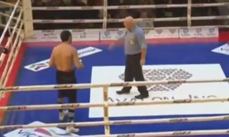 Видео боя Айдос Ербосынулы — Андрей Долгожиев