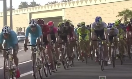 Видео финиша второго этапа «Тура Абу-Даби» с участием гонщиков «Астаны»