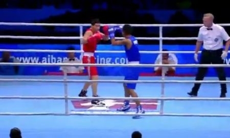 Видео боя чемпионата мира Данияр Елеусинов — Эумиру Марсиаль
