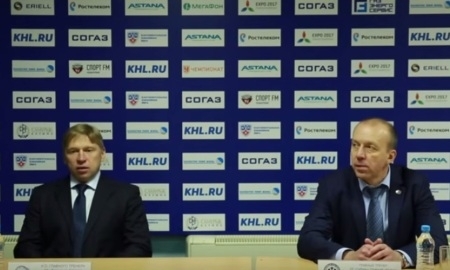 Видео послематчевой пресс-конференции игры КХЛ «Барыс» — «Сибирь» 3:6