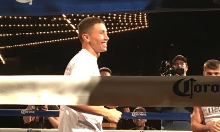 Фоторепортаж с открытой тренировки Геннадия Головкина