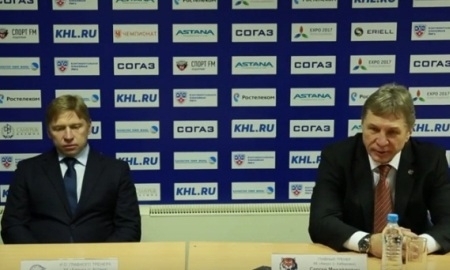Видео послематчевой пресс-конференции игры КХЛ «Барыс» — «Амур» 2:3