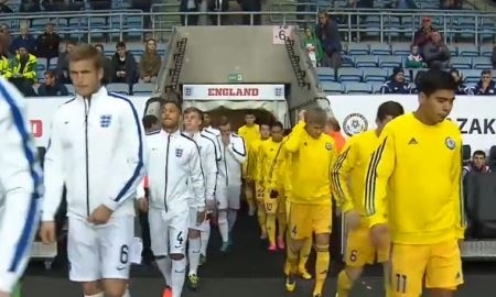 Видеообзор матча отбора на ЕВРО-2017 Англия U-21 — Казахстан U-21 3:0