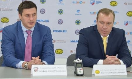 Видео послематчевой пресс-конференции игры ВХЛ «Сарыарка» — «Рубин» 2:1 ОТ