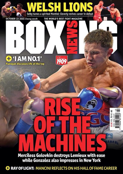 Геннадий Головкин оказался на обложке британского журнала Boxing News