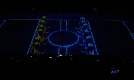 Видео 3D-шоу на новой ледовой арене Астаны 