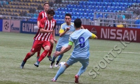 «Астана» U-19 уступает «Атлетико» после первого тайма