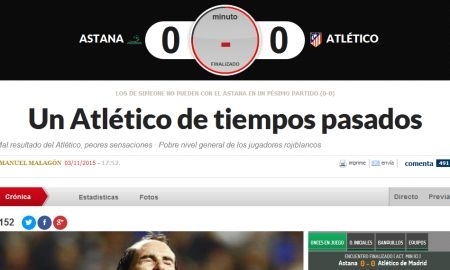 «Теперь в Европе будут знать многие, что в Казахстане тоже умеют играть в футбол». Обзор испанских СМИ после матча «Астана» — «Атлетико»