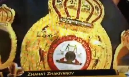Как Жанату Жакиянвоу вручили пояс чемпиона мира по версии WBА