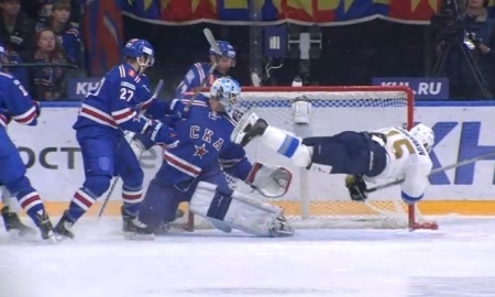 Видео шайб матча КХЛ СКА — «Барыс» 5:1