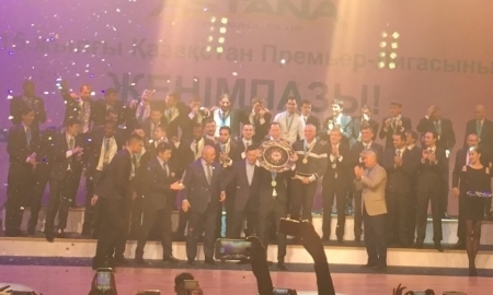 В Астане состоялось чествование чемпиона РК по футболу 2015 года