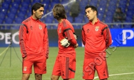 Фоторепортаж с предыгровой тренировки «Бенфики» в Астане