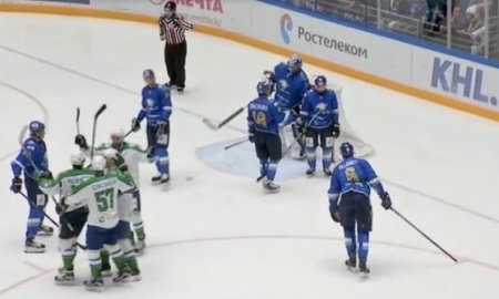 Видео шайб матча КХЛ «Барыс» — «Салават Юлаев» 1:4