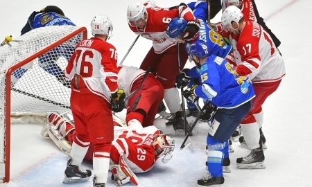Видео шайб матча КХЛ «Барыс» — «Витязь» 4:1