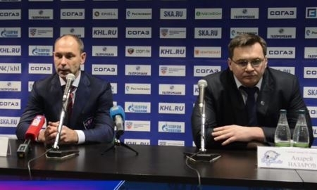 Видео послематчевой пресс-конференции игры КХЛ СКА — «Барыс» 5:1