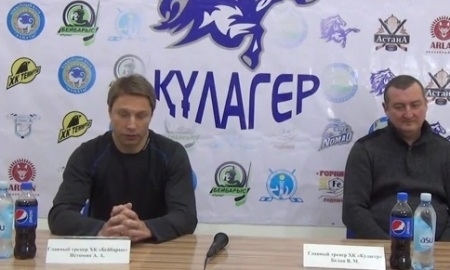 Видео послематчевой пресс-конференции игр чемпионата РК «Кулагер» — «Бейбарыс» 2:1 Б, 2:3