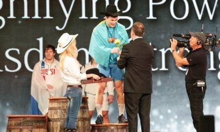 Фоторепортаж с выступления Алмаса Утешова и Жасулана Кыдырбаева на чемпионате мира