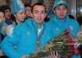 Карагандинцы с почетом встретили трехкратного чемпиона мира по самбо Беймбета Канжанова