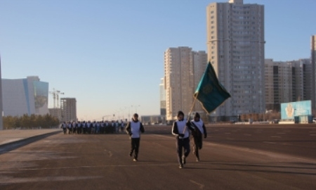 Более 200 полицейских Астаны приняли участие в Президентской миле 