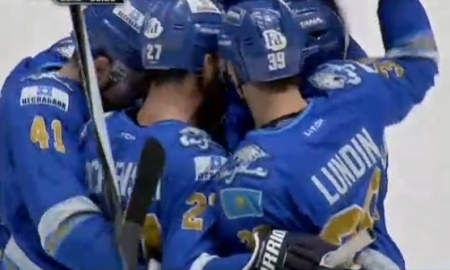 Видео шайб матча КХЛ «Барыс» — «Медвешчак» 6:1 