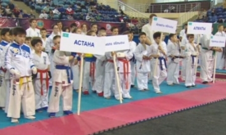 Турнир по каратэ шинкиокушинкай среди детей и юношей в Астане