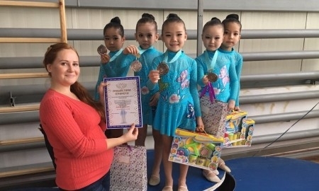 Актауские гимнастки привезли награды с открытого чемпионата в Кызылорде