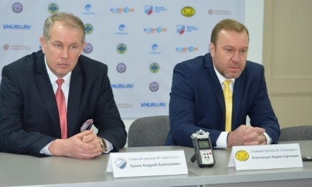 Видео послематчевой пресс-конференции игры ВХЛ. «Сарыарка» — «Кристалл» 4:2