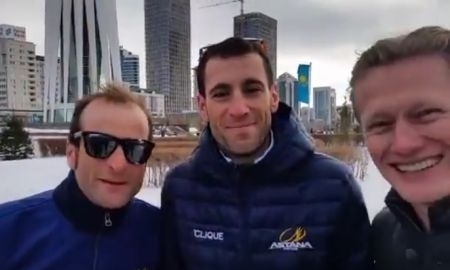 Велокоманда «Астана» поздравила казахстанцев с Новым годом