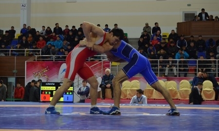Результаты первого дня чемпионата РК по греко-римской борьбе