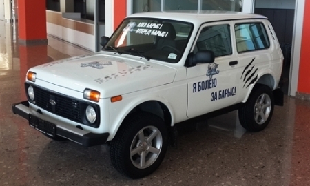 Автомобиль Нива разыграют в перерыве матча «Барыса» с минским «Динамо»