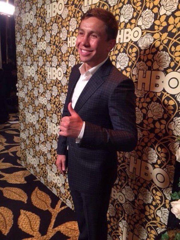 Головкин посетил церемонию вручения кинопремии «Золотой глобус»