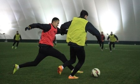 Фоторепортаж с тренировки «Кайрата»