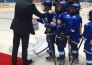 Геннадий Головкин побывал в ДЮСШ ХК «Барыс»